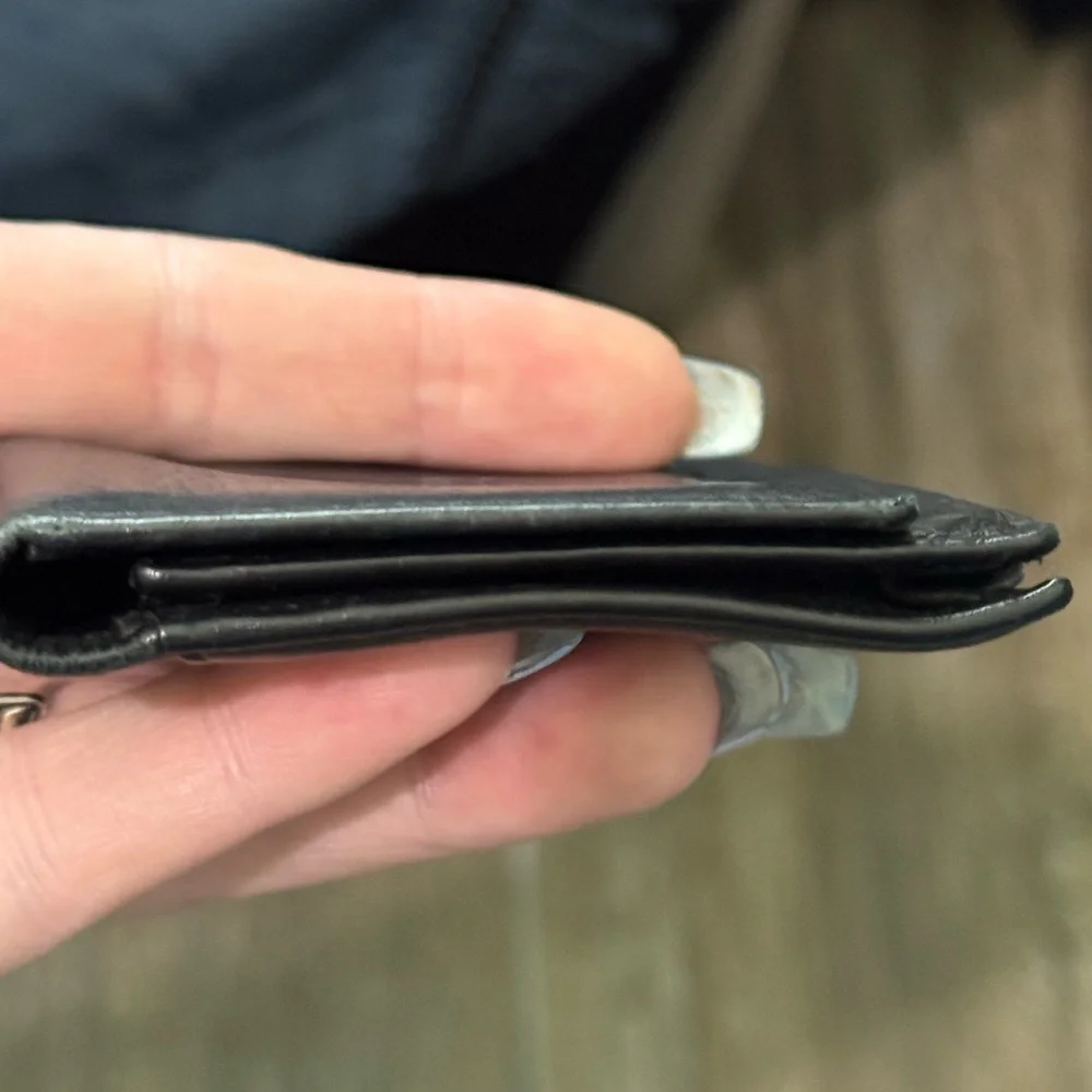 Bosca Black Wallet Nappa Leather Elegance